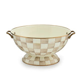 MacKenzie-Childs Mocha Check Everything Bowl