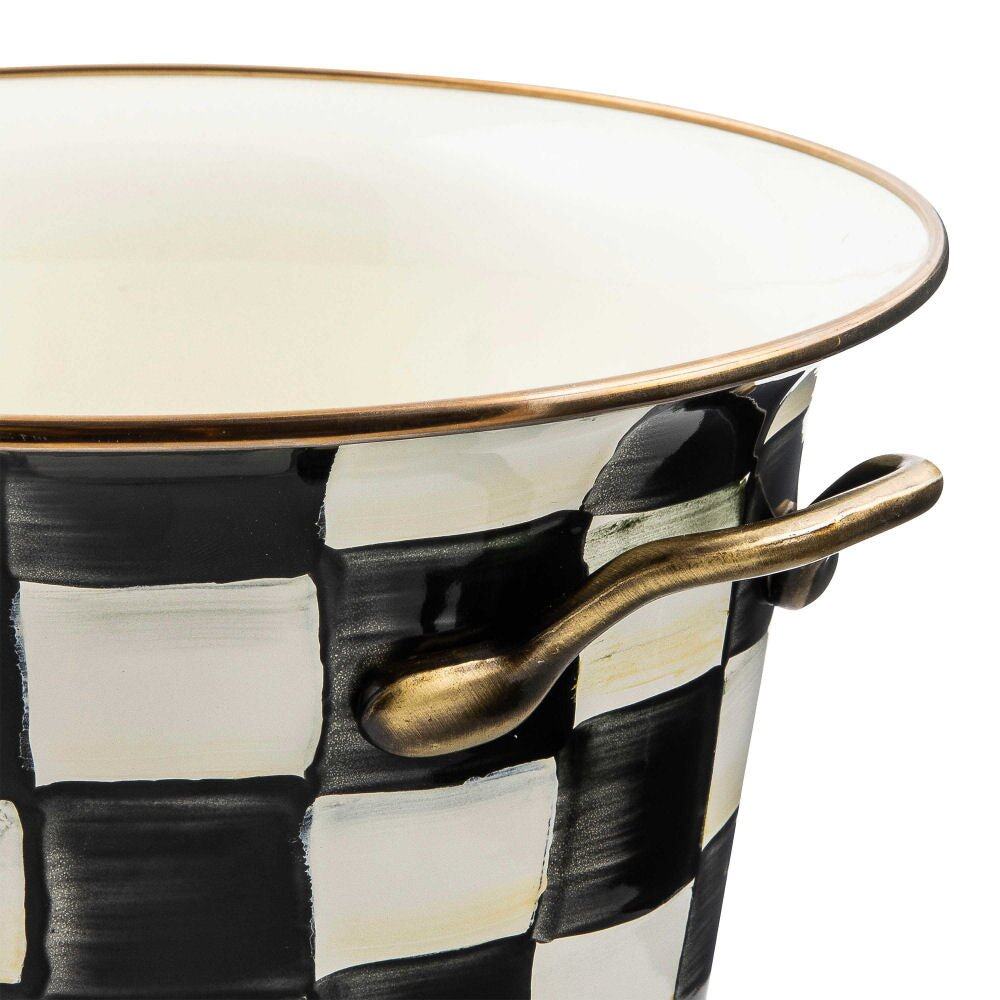 Courtly Check Design Enamel Wine Cooler