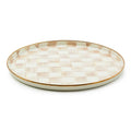 Mocha Check Round Tray by MacKenzie-Childs